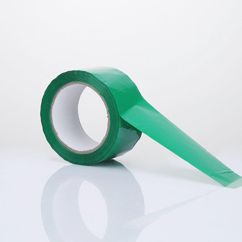 Aduana adhesiva verde de la cinta adhesiva del embalaje del bopp del sellado del cartón de acrílico verde de BOPP