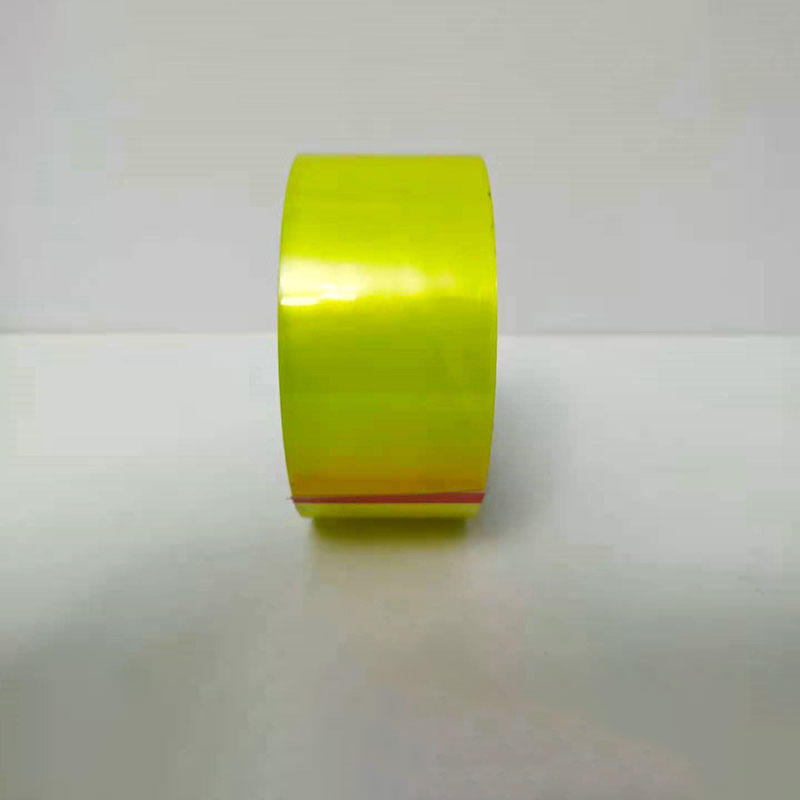 Cinta de embalaje de BOPP adhesiva amarillenta pegajosa transparente de alta calidad de alta viscosidad de China para el sellado de cajas de cartón