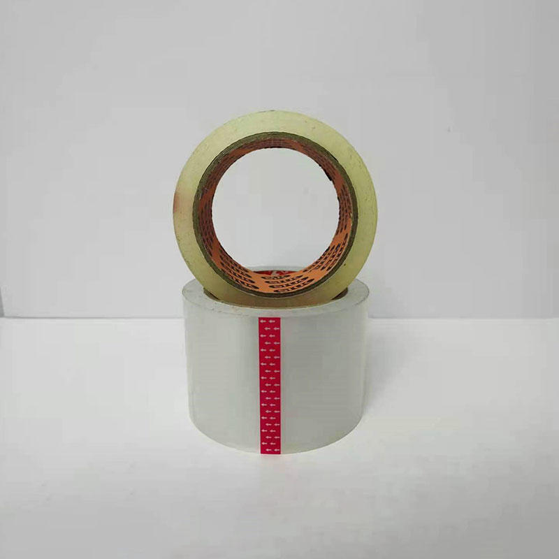 Cinta de sellado de cartón de Bopp de muestra gratis, cinta de embalaje de color marrón transparente, cinta acrílica de Bopp